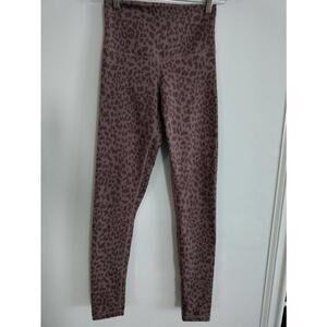 DYI Printed Signature Tight Taupe Leopard Yoga High Rise Small